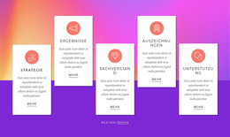 WordPress-Theme Features With Colored Background Für Jedes Gerät