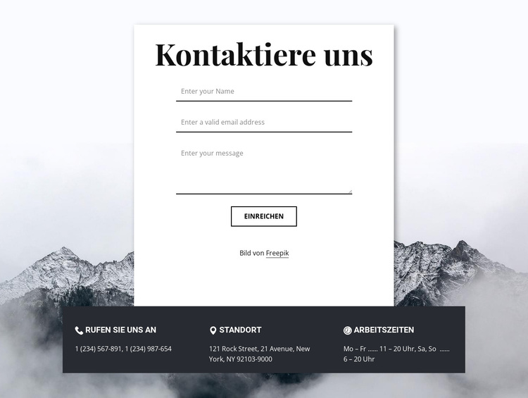 Contacts with overlaping WordPress-Theme