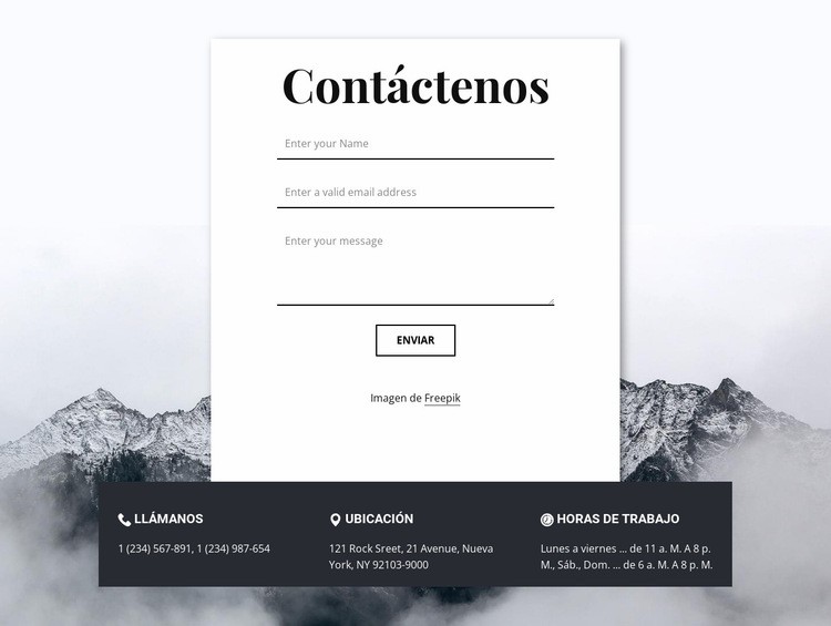 Contacts with overlaping Plantilla HTML5