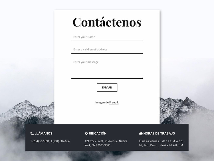 Contacts with overlaping Plantilla Joomla