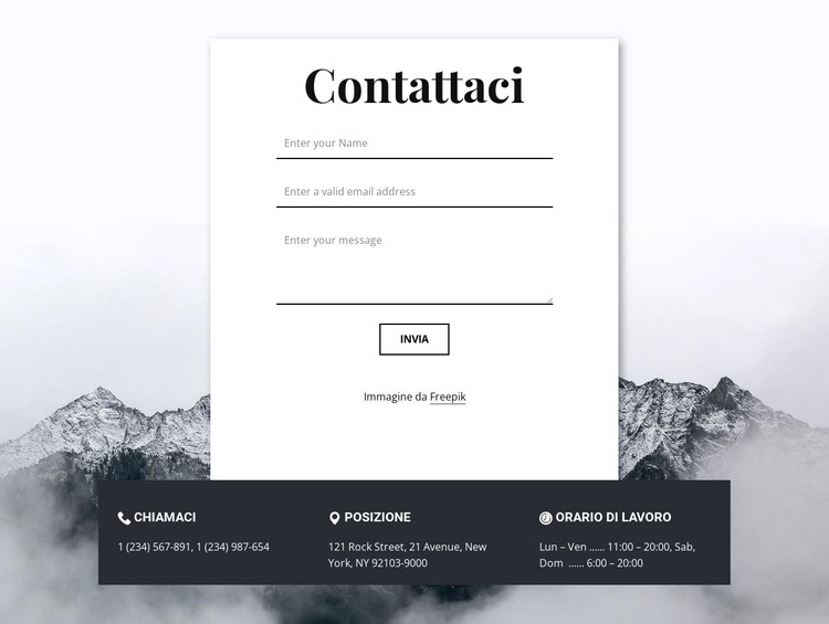 Contacts with overlaping Modello CSS