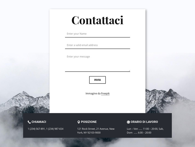 Contacts with overlaping Modello HTML