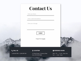 Product Landing Page For Contacts With Overlaping
