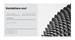Schreiben Sie Uns Eine Frage - Responsive HTML-Vorlage