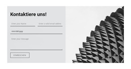 Schreiben Sie Uns Eine Frage – Fertiges Website-Design