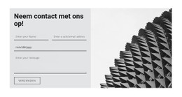 CSS-Rastersjabloonkolom Voor Stel Ons Een Vraag