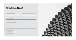 Coluna Do Modelo De Grade CSS Para Escreva-Nos Uma Questão