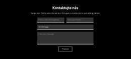 Kontakt Na Tmavém Pozadí – Snadno Použitelný Motiv WordPress