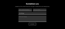 Kontakt Auf Dunklem Hintergrund - HTML5-Vorlage