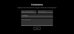 Contacto Sobre Fondo Oscuro - Plantilla Gratuita