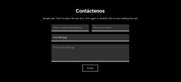 Contacto Sobre Fondo Oscuro - Plantilla HTML5