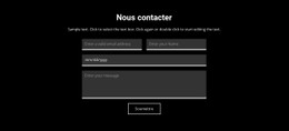 Contact Sur Fond Sombre Modèle Premium