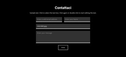 Contatto Su Sfondo Scuro - Tema WordPress Facile Da Usare