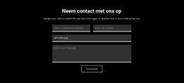 Contact Op Donkere Achtergrond - HTML5-Sjabloon