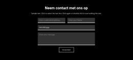 Contact Op Donkere Achtergrond - Eenvoudig Ontwerp