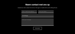 Contact Op Donkere Achtergrond - Websitesjabloon Gratis Downloaden