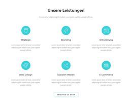 Digitale Marketinglösungen – Vorlage Für Website-Builder