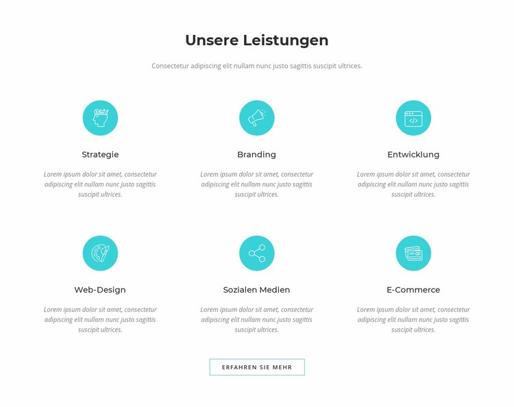 Digitale Marketinglösungen HTML Website Builder