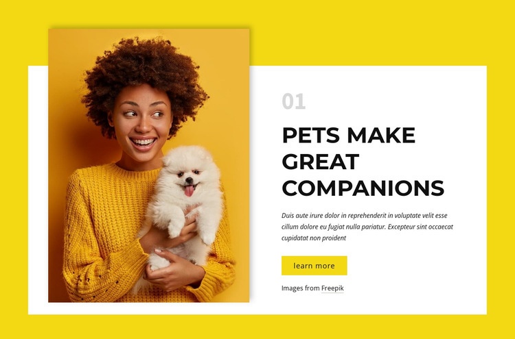 Owners of dogs Elementor Template Alternative