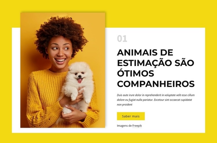 Donos de cachorros Design do site