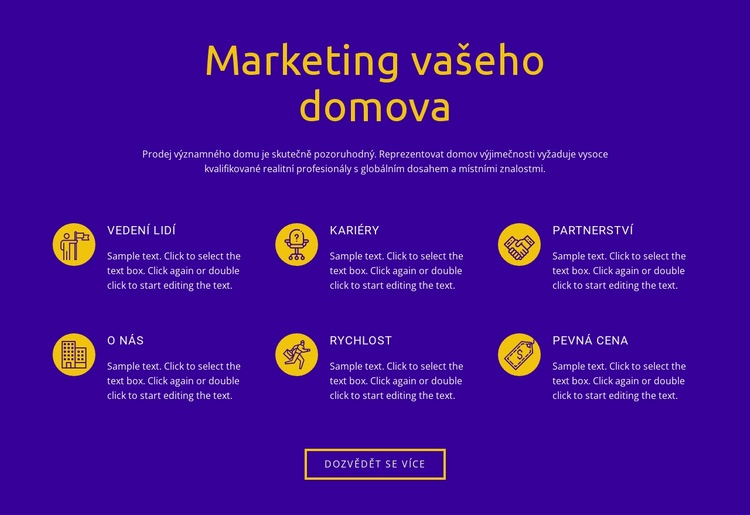 Marketing vašeho domova Šablona CSS