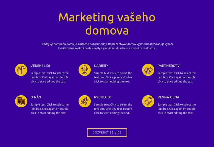 Marketing vašeho domova Téma WordPress