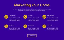 Marketing Your Home Basic Html Template With CSS