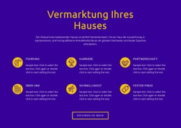 Vermarktung Ihres Hauses - Einfache Zielseite