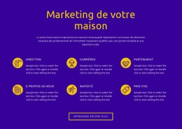 Modèle Web Réactif Pour Marketing De Votre Maison