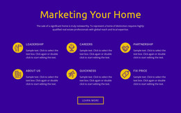 Bootstrap HTML For Marketing Your Home