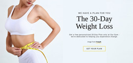 The 30-Day Weight Loss Programm - HTML Web Page Template