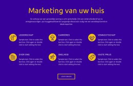 Marketing Van Uw Huis Eenvoudige Html-Sjabloon Met CSS