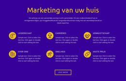 Bootstrap-HTML Voor Marketing Van Uw Huis