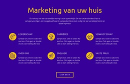 Responsieve Websjabloon Voor Marketing Van Uw Huis