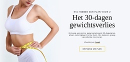 Het 30-Daagse Programma Voor Gewichtsverlies - Gratis Sjablonen