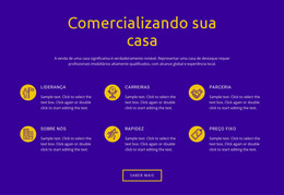 Bootstrap HTML Para Comercializando Sua Casa