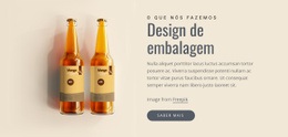 Design De Embalagem - Modelo HTML5 Responsivo
