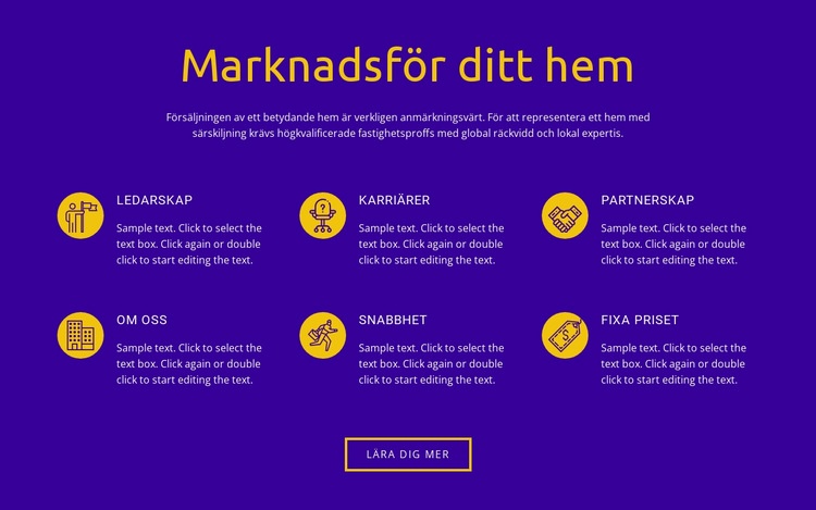 Marknadsför ditt hem CSS -mall