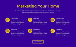 Responsive Web Template For Marketing Your Home