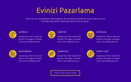 Evinizi Pazarlama Için Duyarlı Web Şablonu