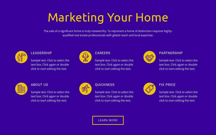 Marketing Your Home Webflow Template Alternative