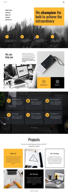 Extraordinary Projects For Ordinary People Full Width Template