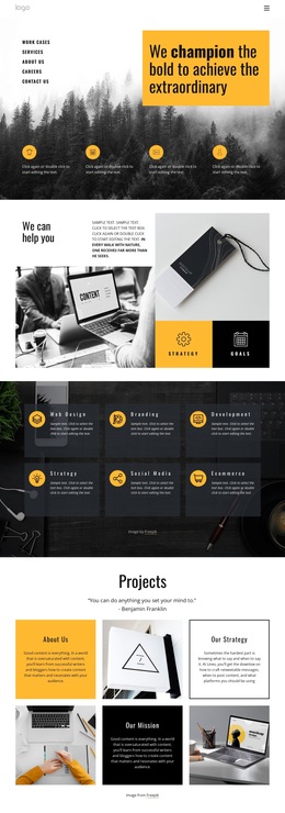 Premium HTML5 Template For Extraordinary Projects For Ordinary People