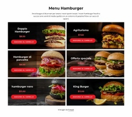 Il Nostro Menù Di Hamburger