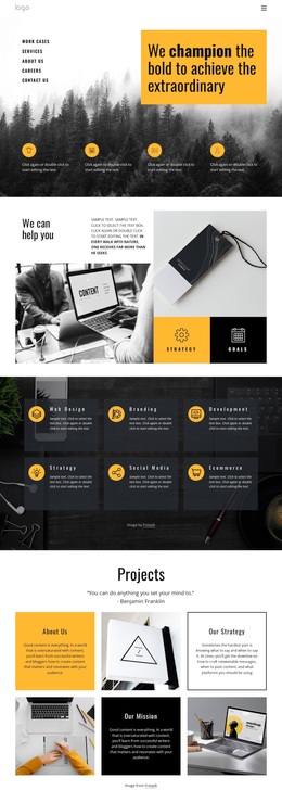Extraordinary Projects For Ordinary People Template