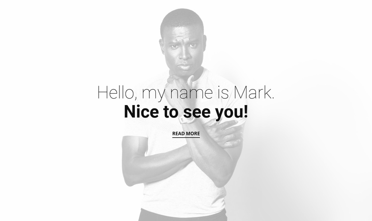 About Mark Studio Squarespace Template Alternative