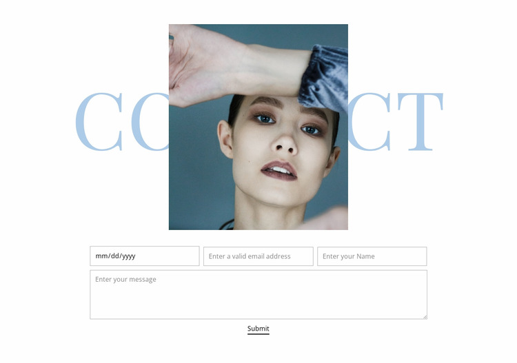 Fashion studio contacts Html Website Builder