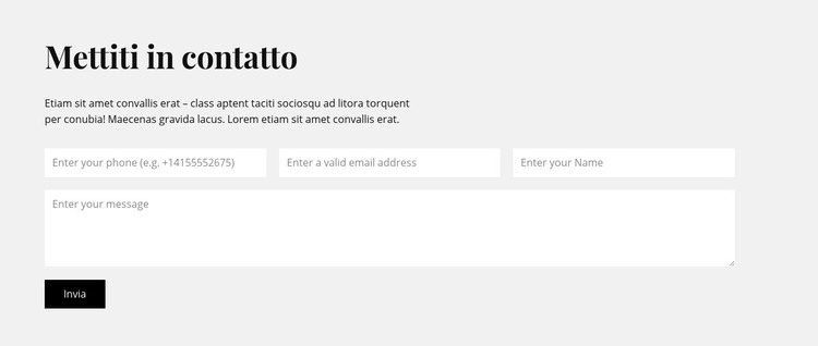 Hai ancora domande Modello HTML