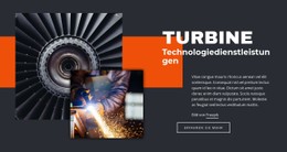 Dienstleistungen Der Turbinentechnologie Tabellen-CSS-Vorlage