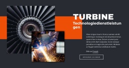 Dienstleistungen Der Turbinentechnologie - Benutzerfreundliche Zielseite